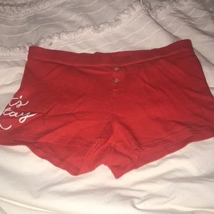 let’s stay in pajama shorts